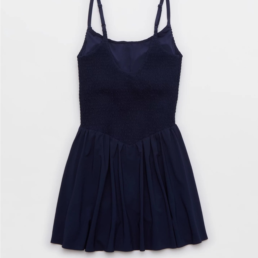 NWT OFFLINE By Aerie Real Me Smocked Flowy Dress - Picture 4 of 7